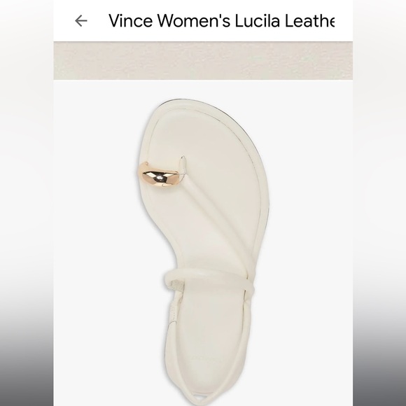 Vince Cream Slide Sandals - Picture 2 of 4